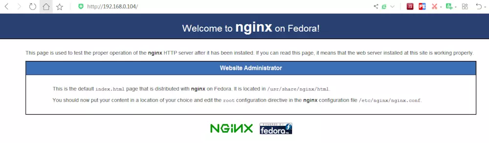 nginx访问成功页面
